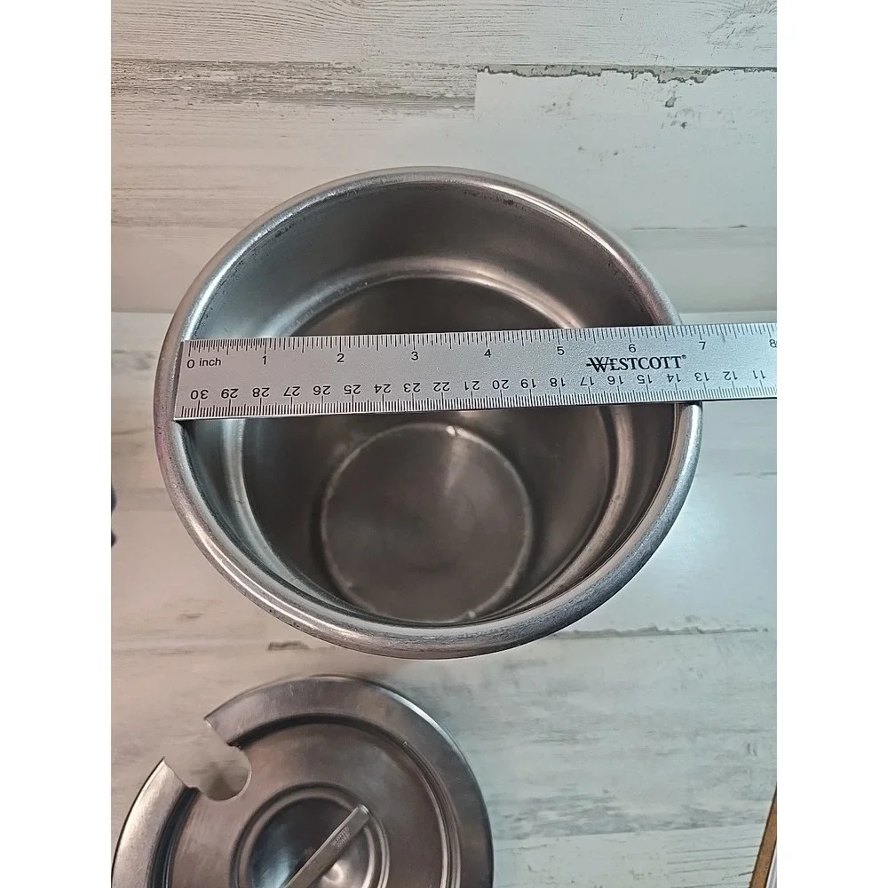 Vollrath 78164 Stainless Steel Bain Marie Pot with Slotted Lid 4.25‎ Qt USA Made